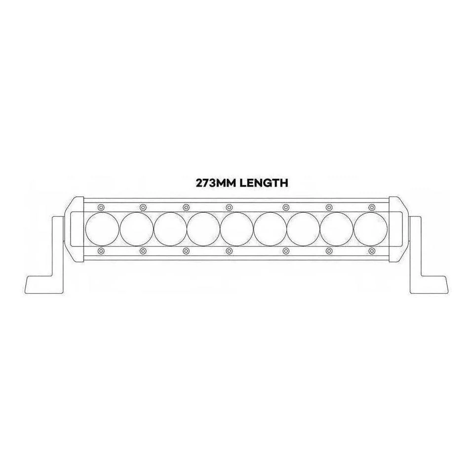 Iluma Light Bar 3W Cree 9 LED 11" 273mm Length Flood Beam White - Image 6