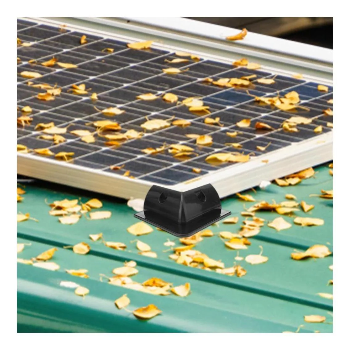 Finch Solar Panel Corner Mounting Brackets Black Plastic x 4 - Image 3