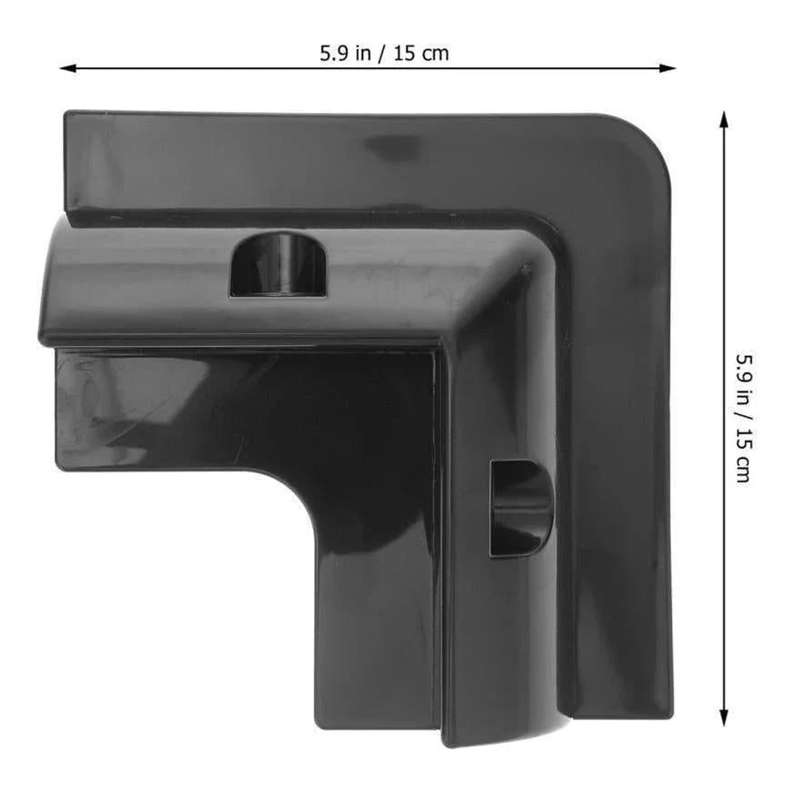 Finch Solar Panel Corner Mounting Brackets Black Plastic x 4 - Image 5