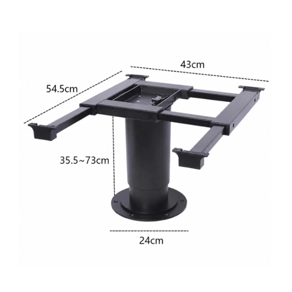 Belgique Adjustable Telescopic Electric Table Leg Inc 360 Degree Swivel Table Top Bracket - Image 4