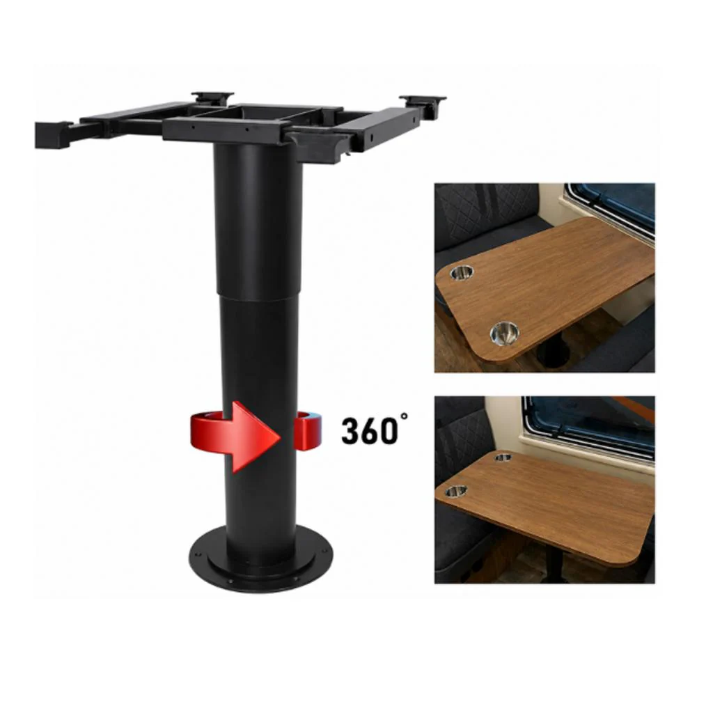 Belgique Adjustable Telescopic Manual Table Leg Inc 360 Degree Swivel Table Top Bracket - Image 3