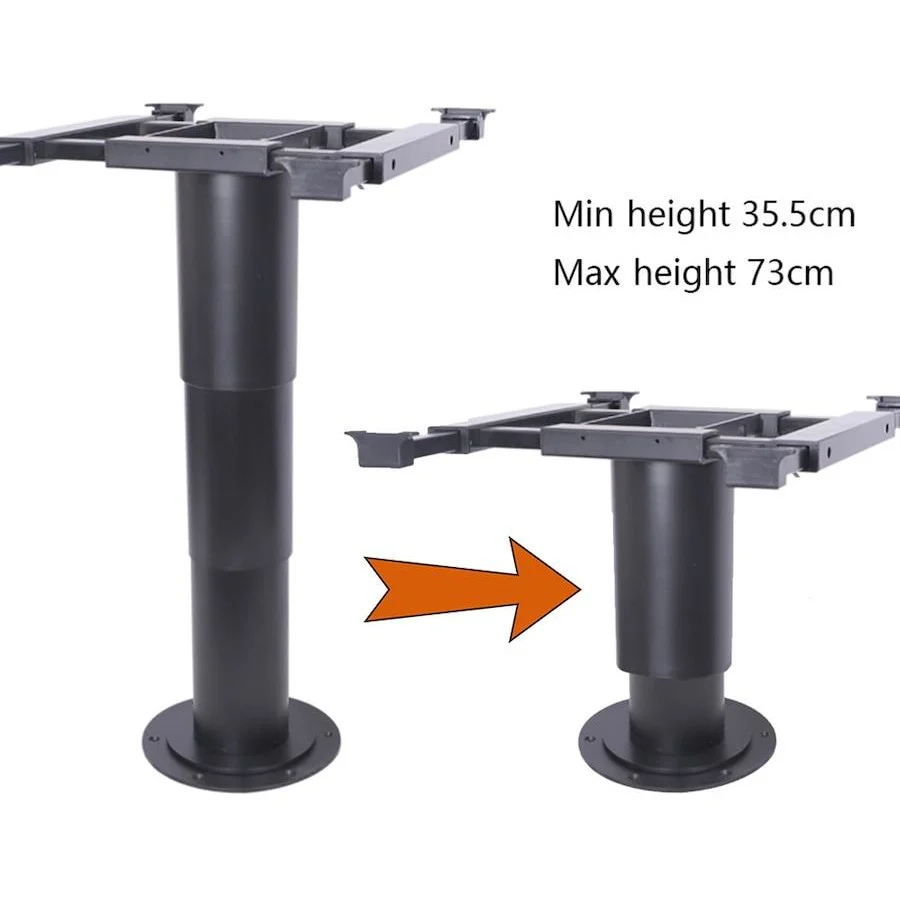 Belgique Adjustable Telescopic Manual Table Leg Inc 360 Degree Swivel Table Top Bracket - Image 4