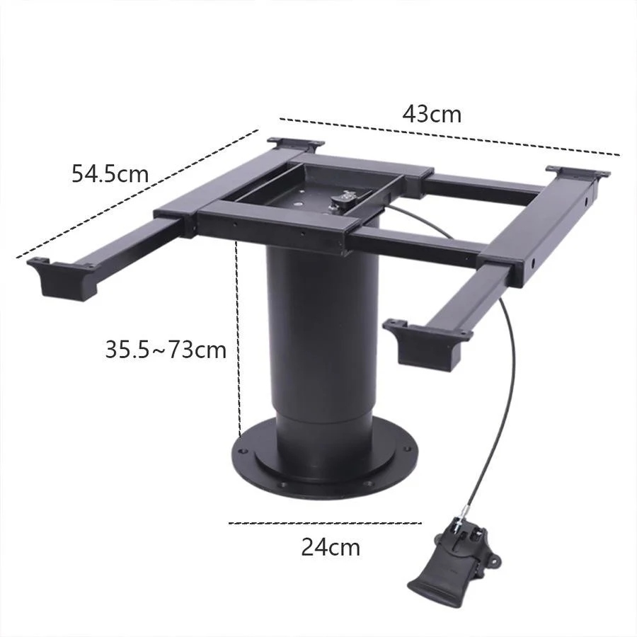 Belgique Adjustable Telescopic Manual Table Leg Inc 360 Degree Swivel Table Top Bracket - Image 5