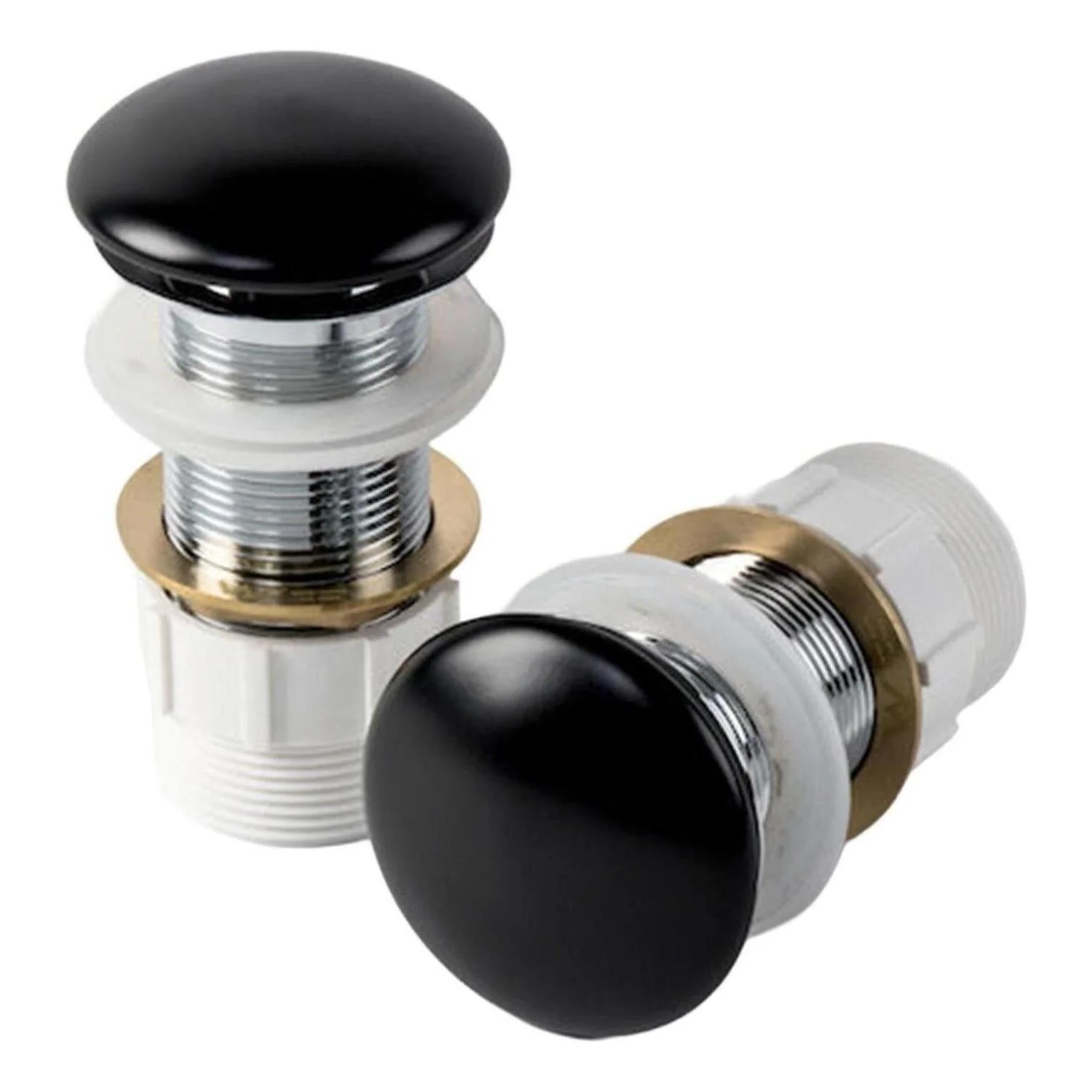 Ceramic Top Pop Up Waste - Matte Black