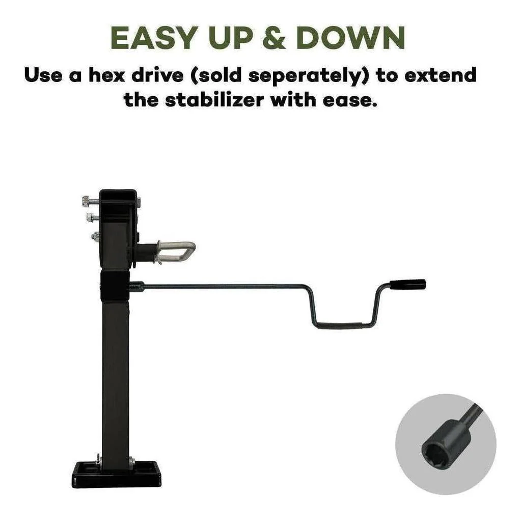 Iluma Drop Down Stabilizer leg Corner Steadies 720mm Black - Image 5