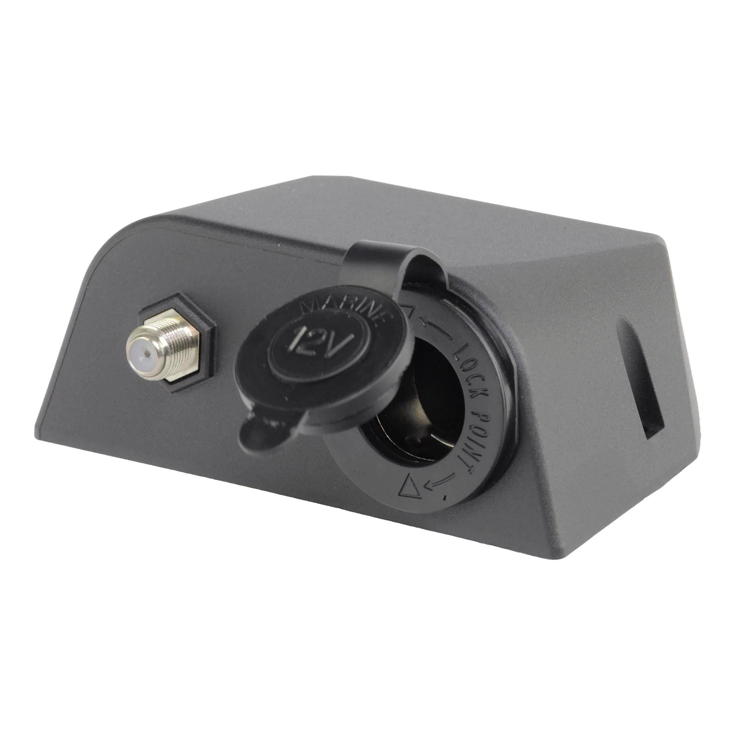 Iluma Accessory Socket & TV Antenna Port F Type Black