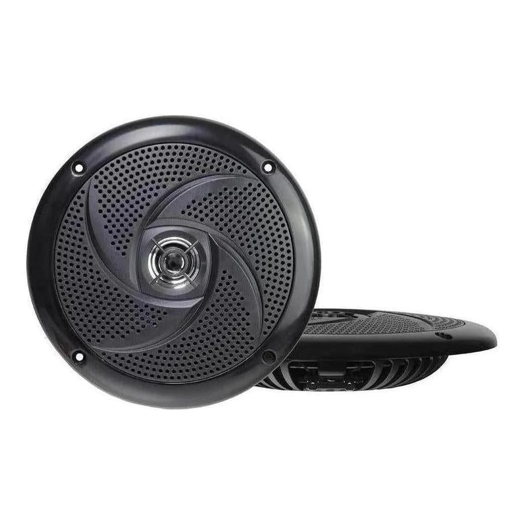 Finch 6.5" Low Profile 60W Slimline Speakers Black 1 Pair