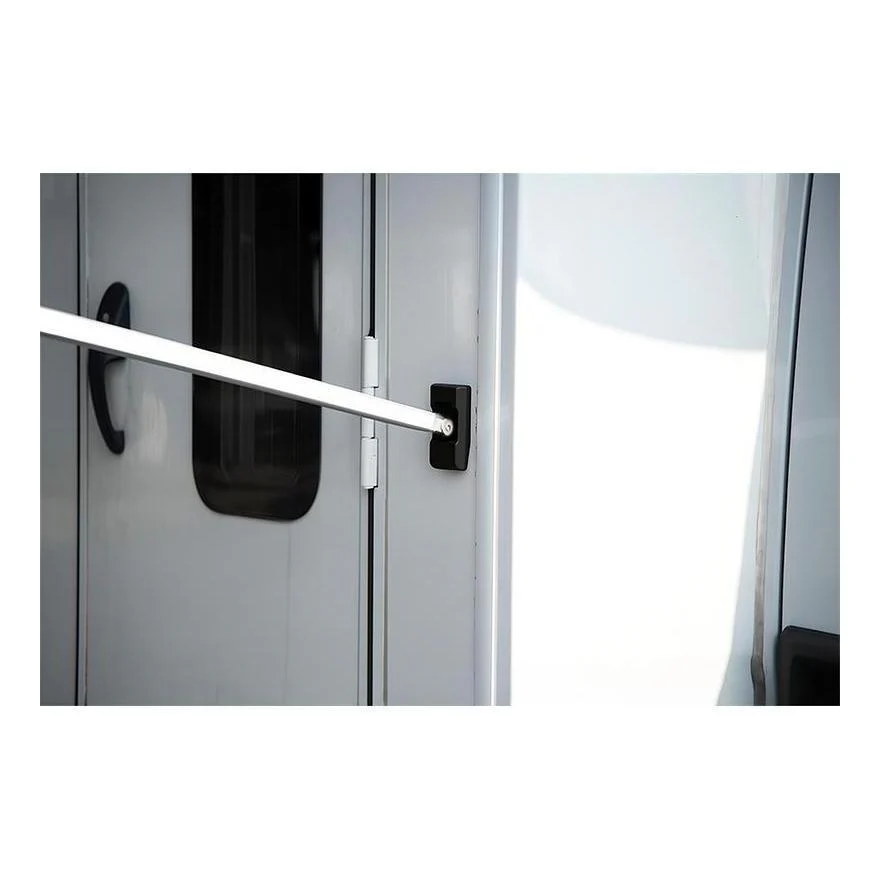 Finch Awning Side Mount Manual inc Support Leg 2.2 x1.65m Black - Image 3