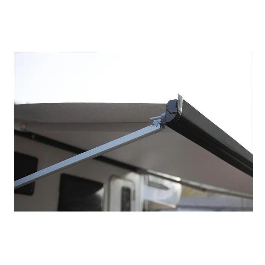 Finch Awning Side Mount Manual inc Support Leg 2.2 x1.65m Black - Image 4