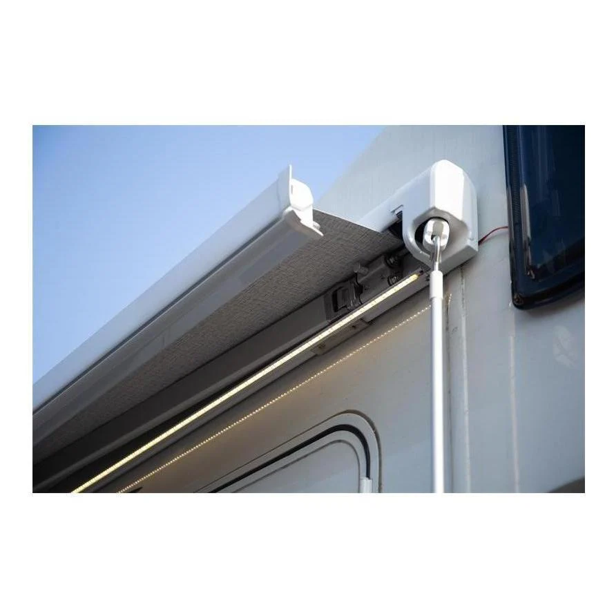 Finch Awning Side Mount Manual inc Support Leg 3.5 x 2.5m White - Image 5