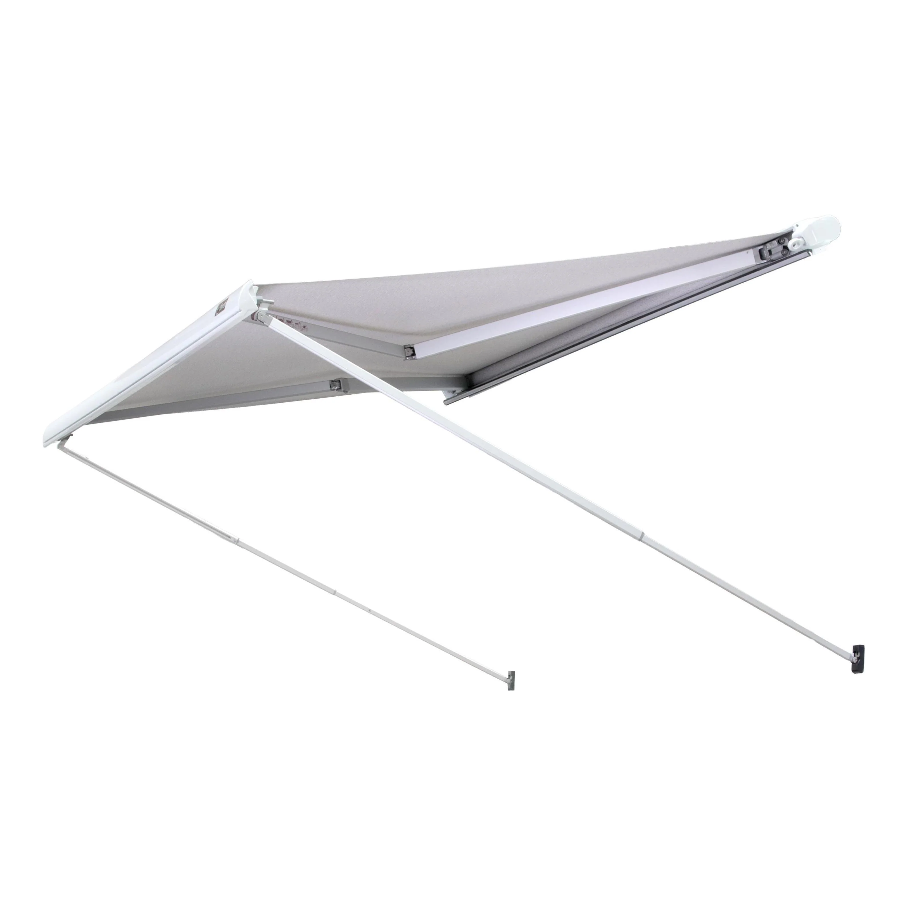 Finch Awning Top Mount Manual Inc Support Leg 3.5 x 2.5m White - Image 3
