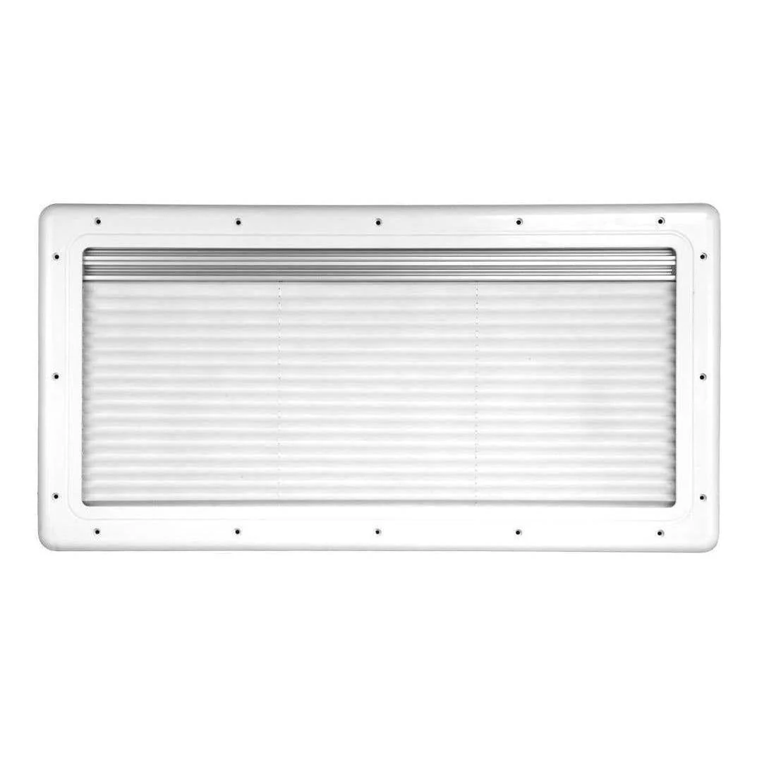 Finch Double Glazed Acrylic Window 900 x 350 With Blind and Fly Screen - Image 5