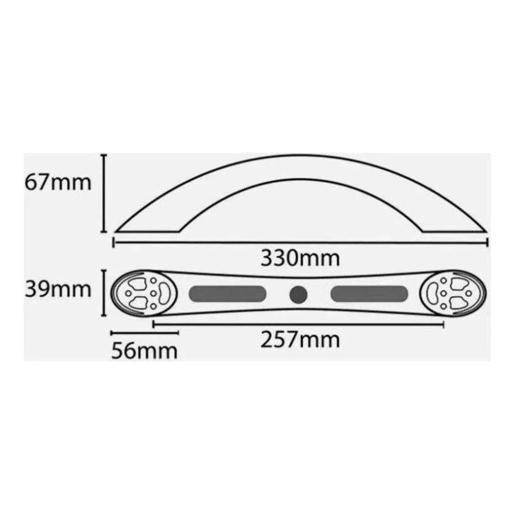 Finch Interior Grab Handle Including LED Light Chrome - Image 3