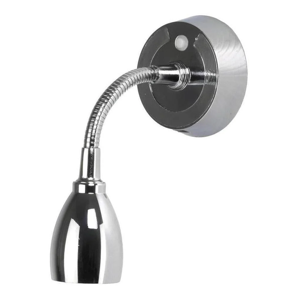Finch LED 12V Reading Light with USB Port Chrome - Image 3