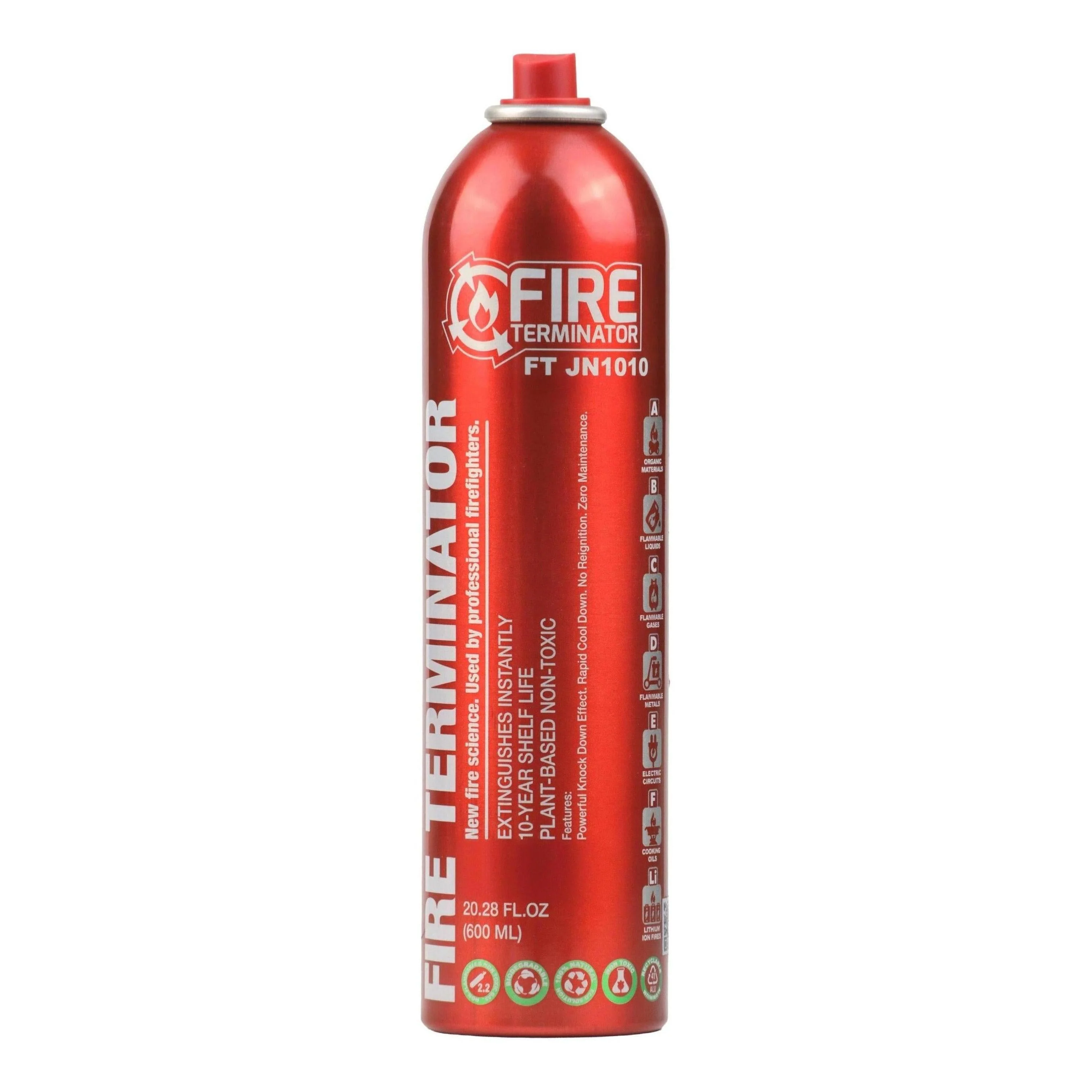 Fire Terminator Fire Retardant Extinguisher 600ML Suits All Fire Inc Lithium - Bracket Included - Image 3