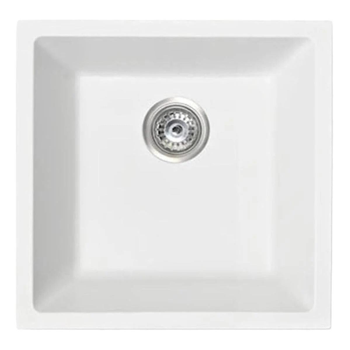 Grange Single Bowl Sink Basin Granite Composite 450 x 450 x 230 - Matte White