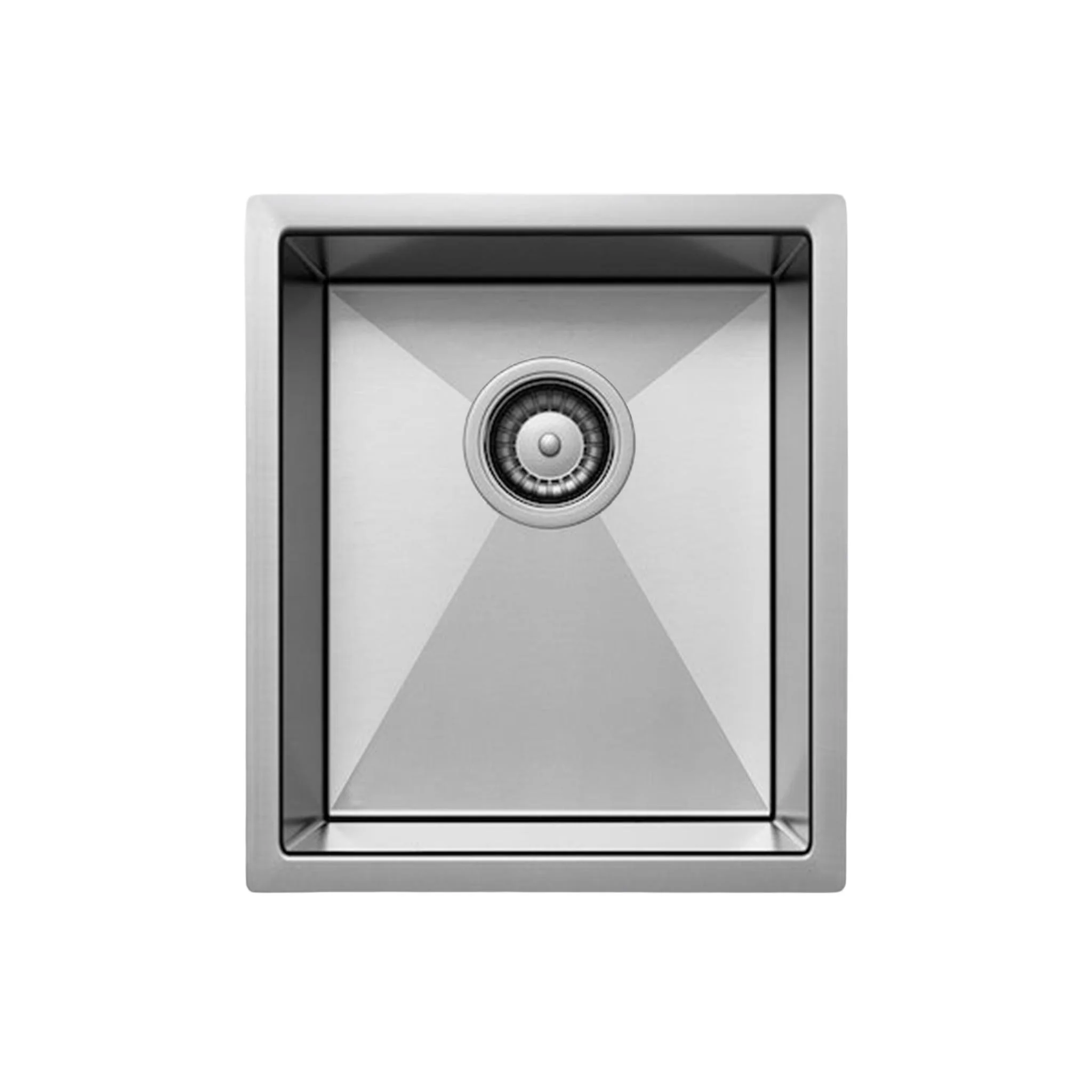 Belgique Single Bowl Sink Basin 380 x 450 x 220 - Stainless Steel Brushed Satin