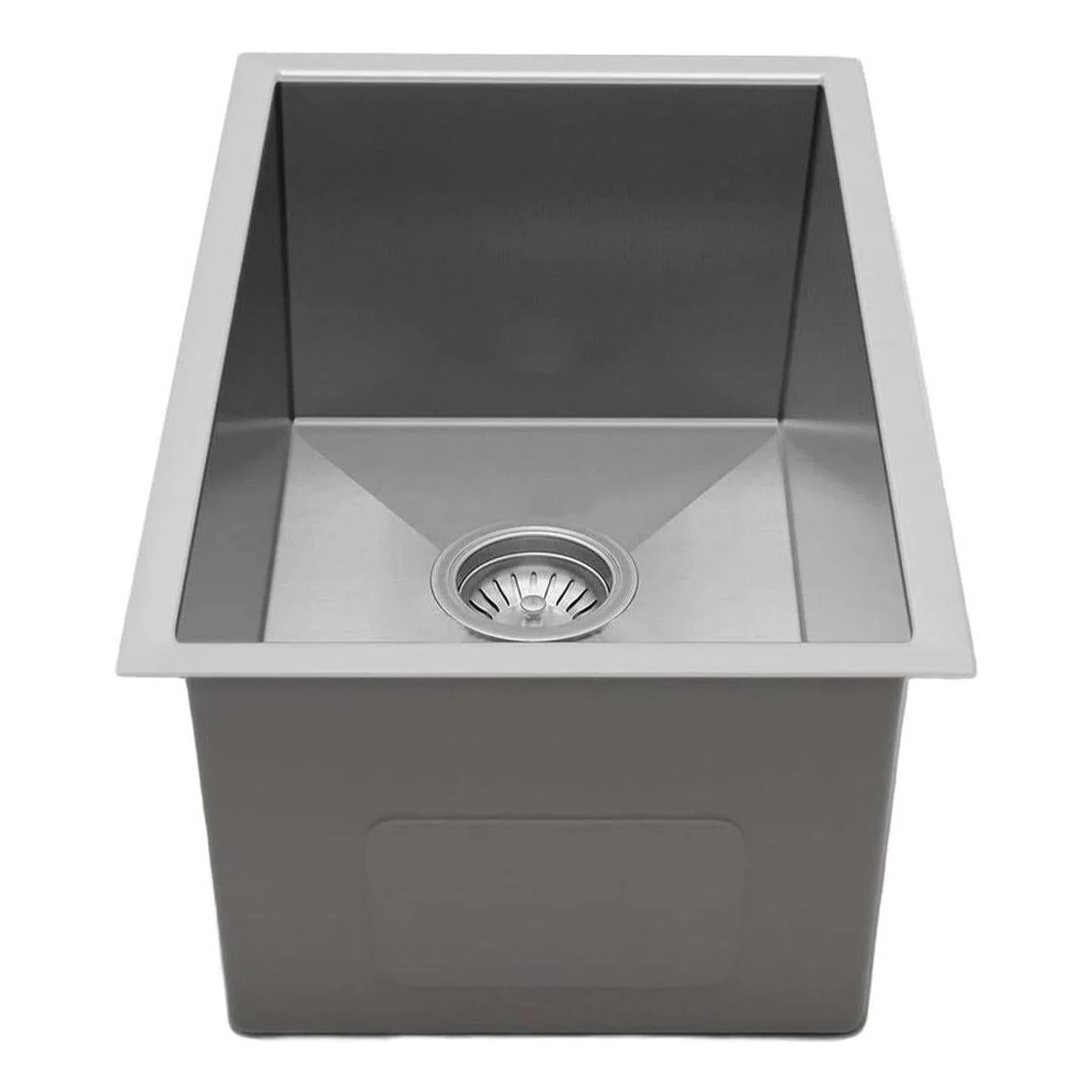 Belgique Single Bowl Sink Basin 380 x 450 x 220 - Stainless Steel Brushed Satin - Image 2
