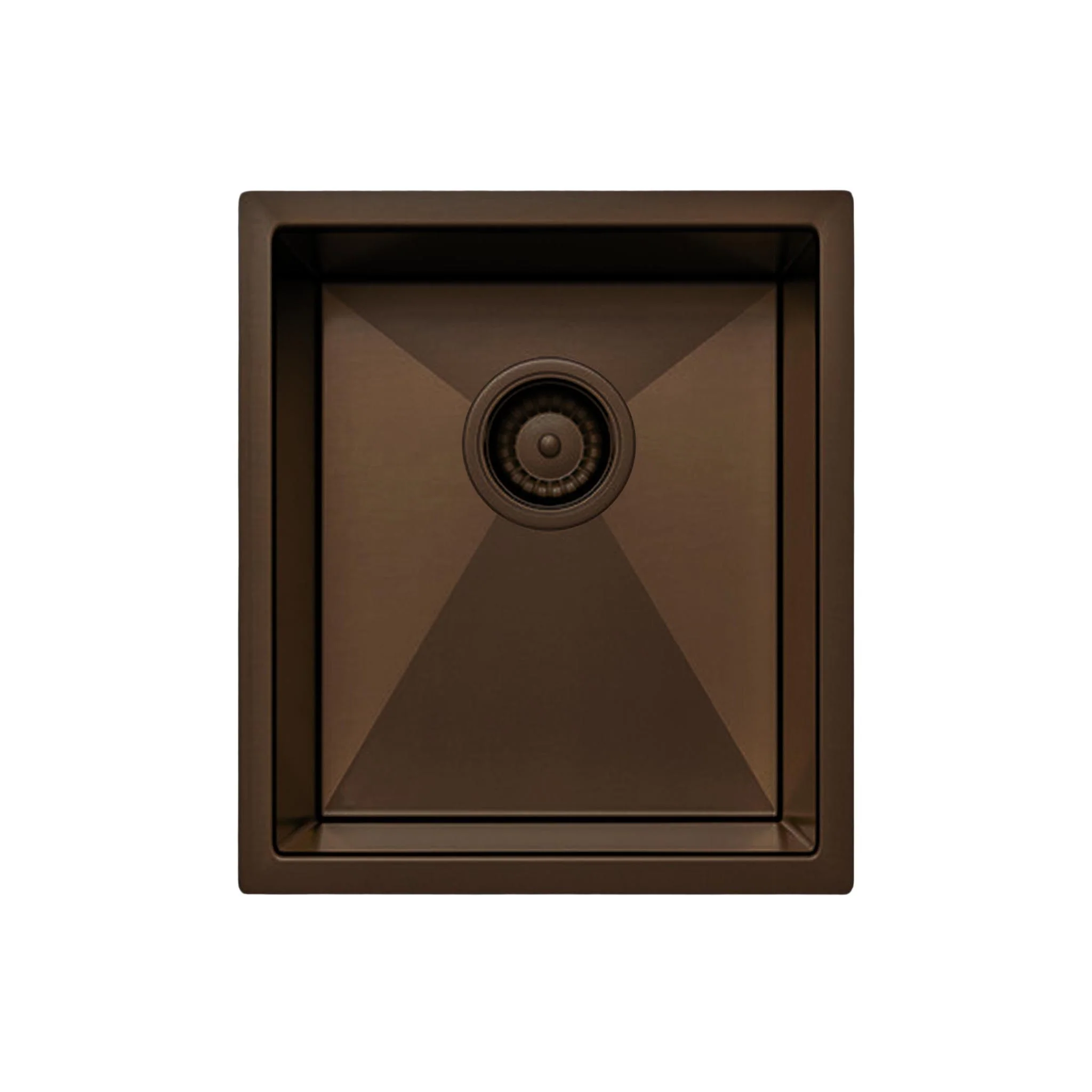 Belgique Single Bowl Sink Basin 380 x 450 x 220 - Stainless Steel Dusk Bronze