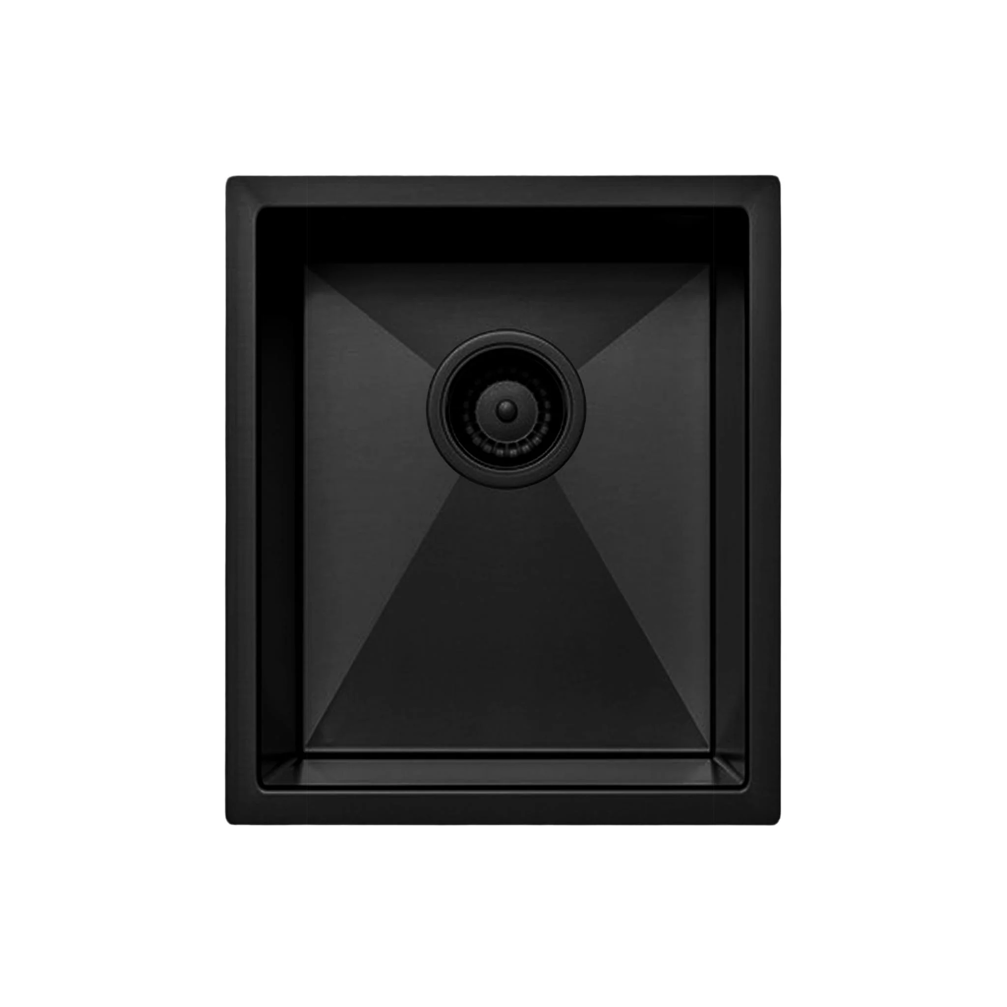 Belgique Single Bowl Sink Basin 380 x 450 x 220 - Stainless Steel Matte Black