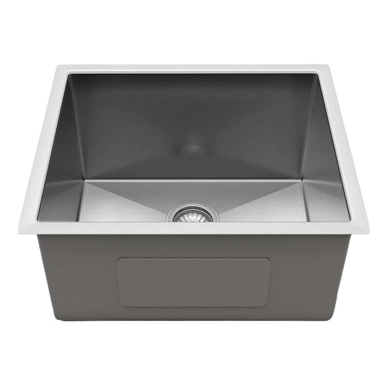 Belgique Single Bowl Sink Basin 540 x 440 x 250 - Stainless Steel Brushed Satin - Image 2