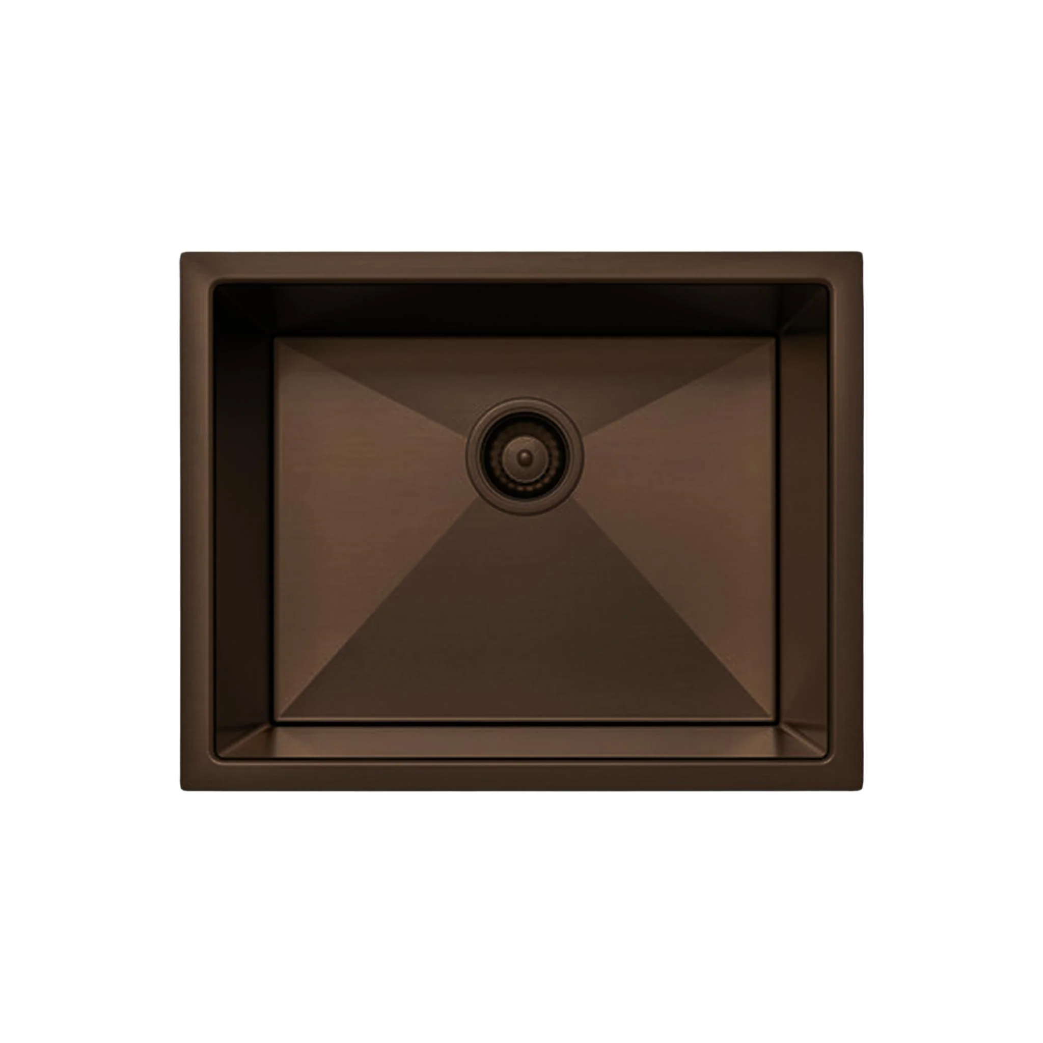 Belgique Single Bowl Sink Basin 540 x 440 x 250 - Stainless Steel Dusk Bronze