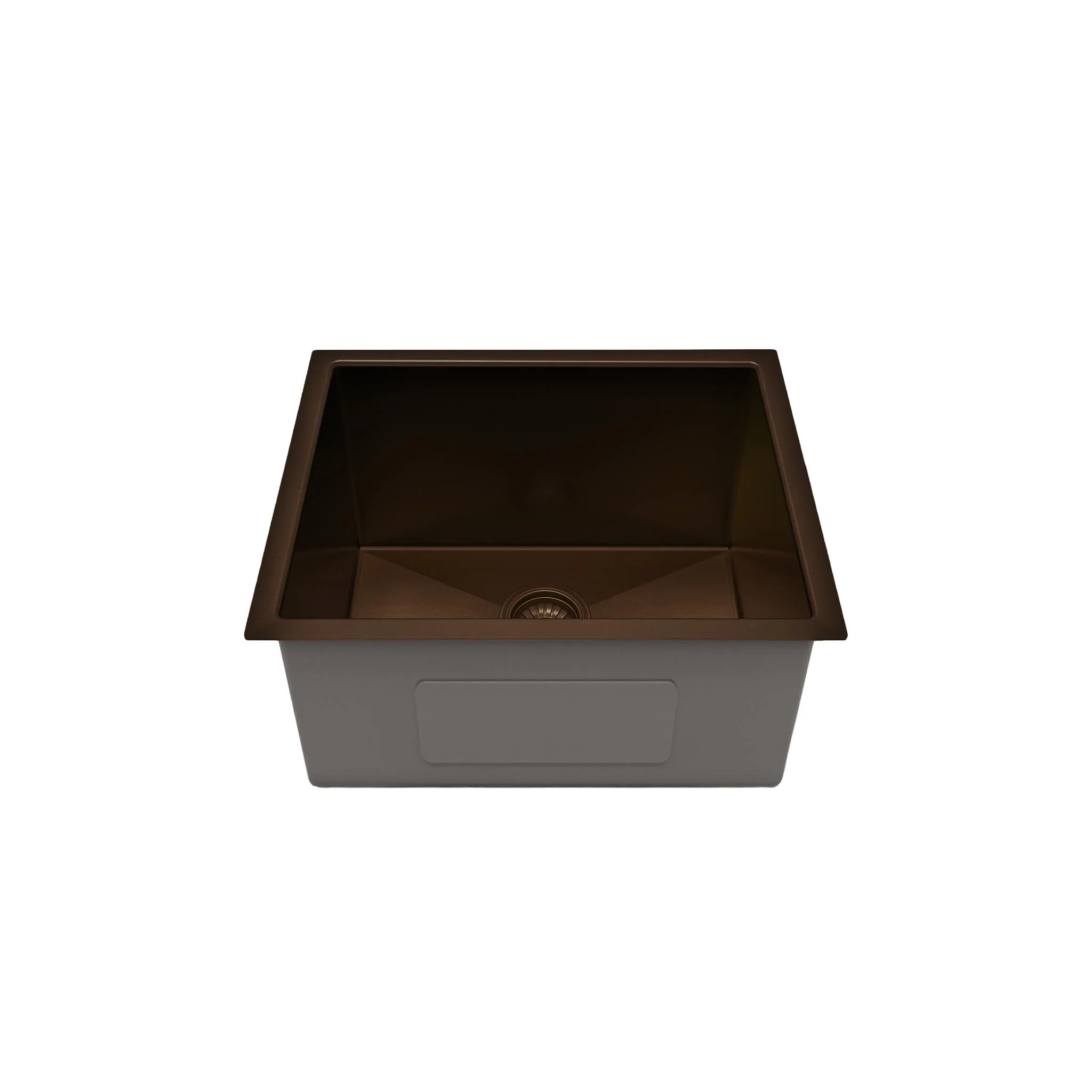 Belgique Single Bowl Sink Basin 540 x 440 x 250 - Stainless Steel Dusk Bronze - Image 2