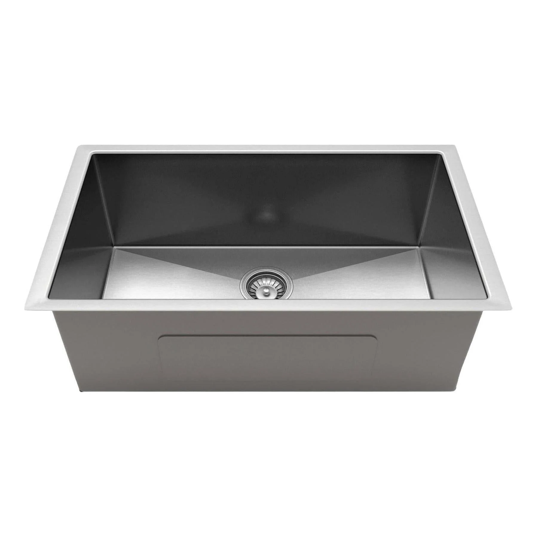 Belgique Single Bowl Sink Basin 700 x 440 x 250 - Stainless Steel Brushed Satin - Image 2