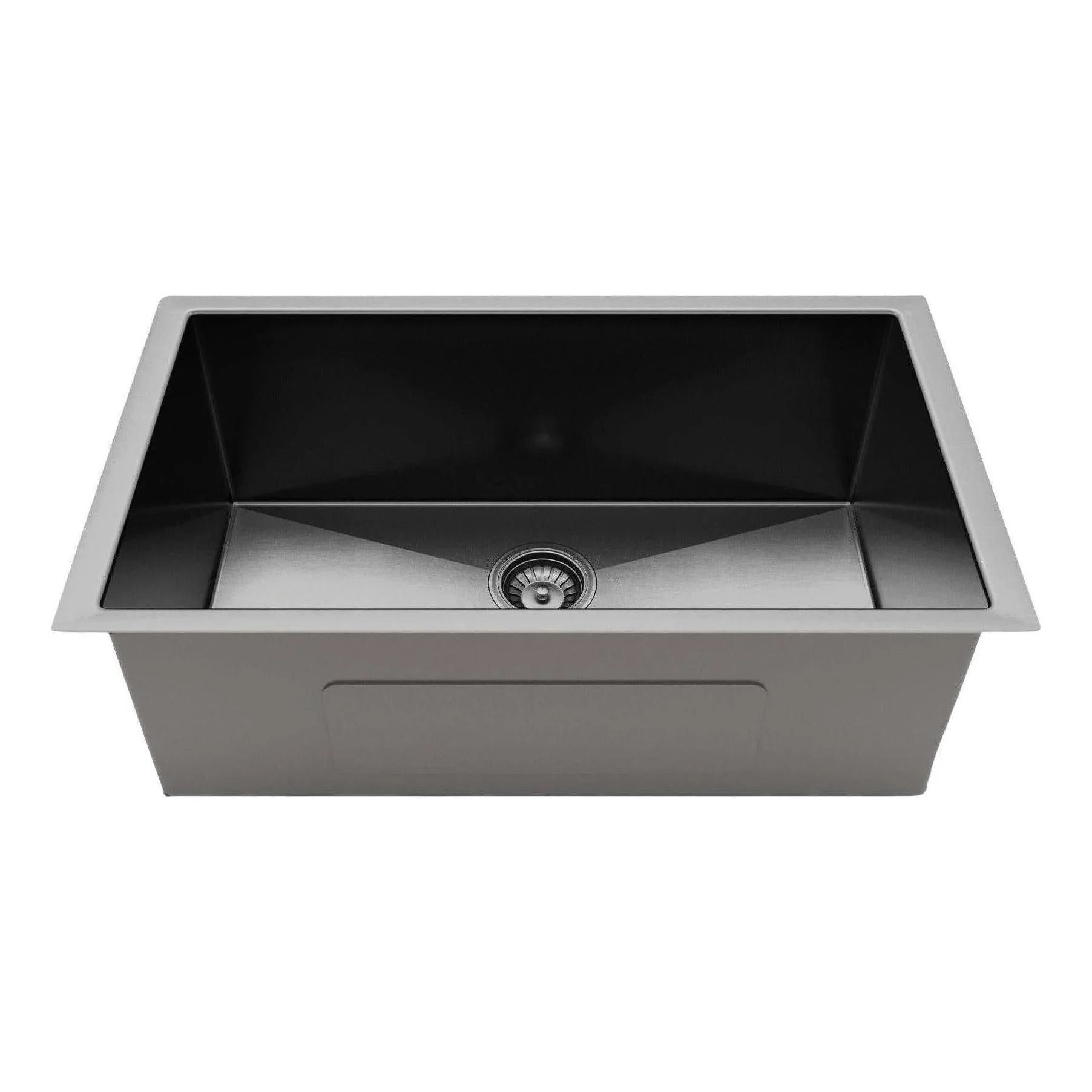 Belgique Single Bowl Sink Basin 700 x 440 x 250 - Stainless Steel - Gun Metal - Image 2