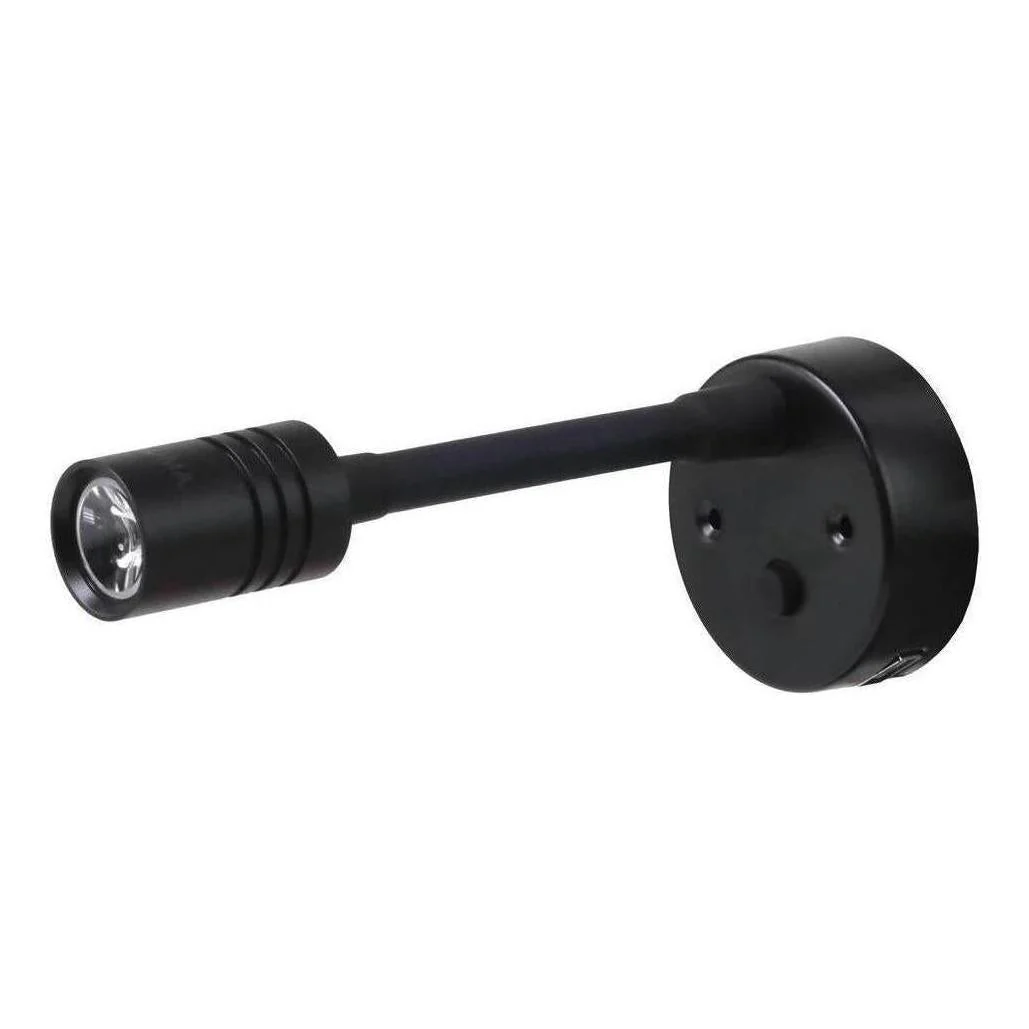 Iluma 10-24V Reading Light Flexible Dimmable Dual Colour Blue/White Light USB/USB-C Port Black - Image 3
