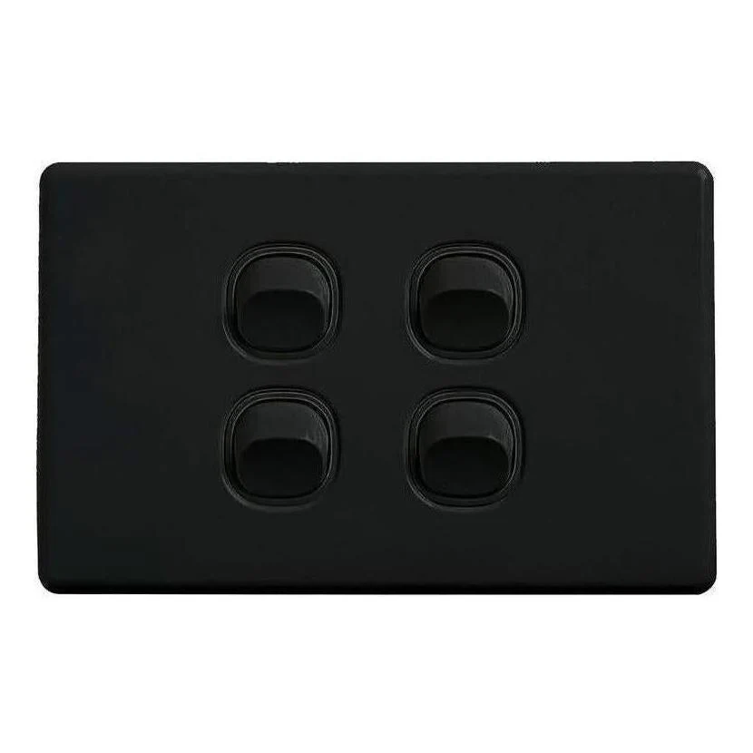 Iluma 10A Single Pole Switch Mechanism Black - Image 4