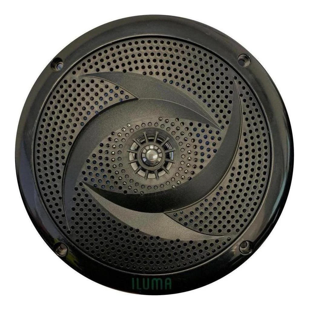Iluma 6.5" Low Profile 50w Slimline Water Resistant Speaker Black