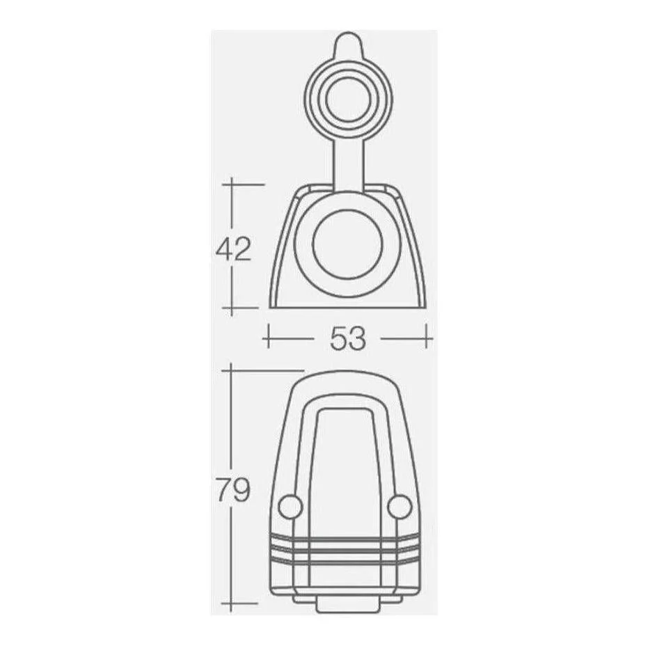 Iluma Dual USB Socket Port Surface Mount White - Image 3