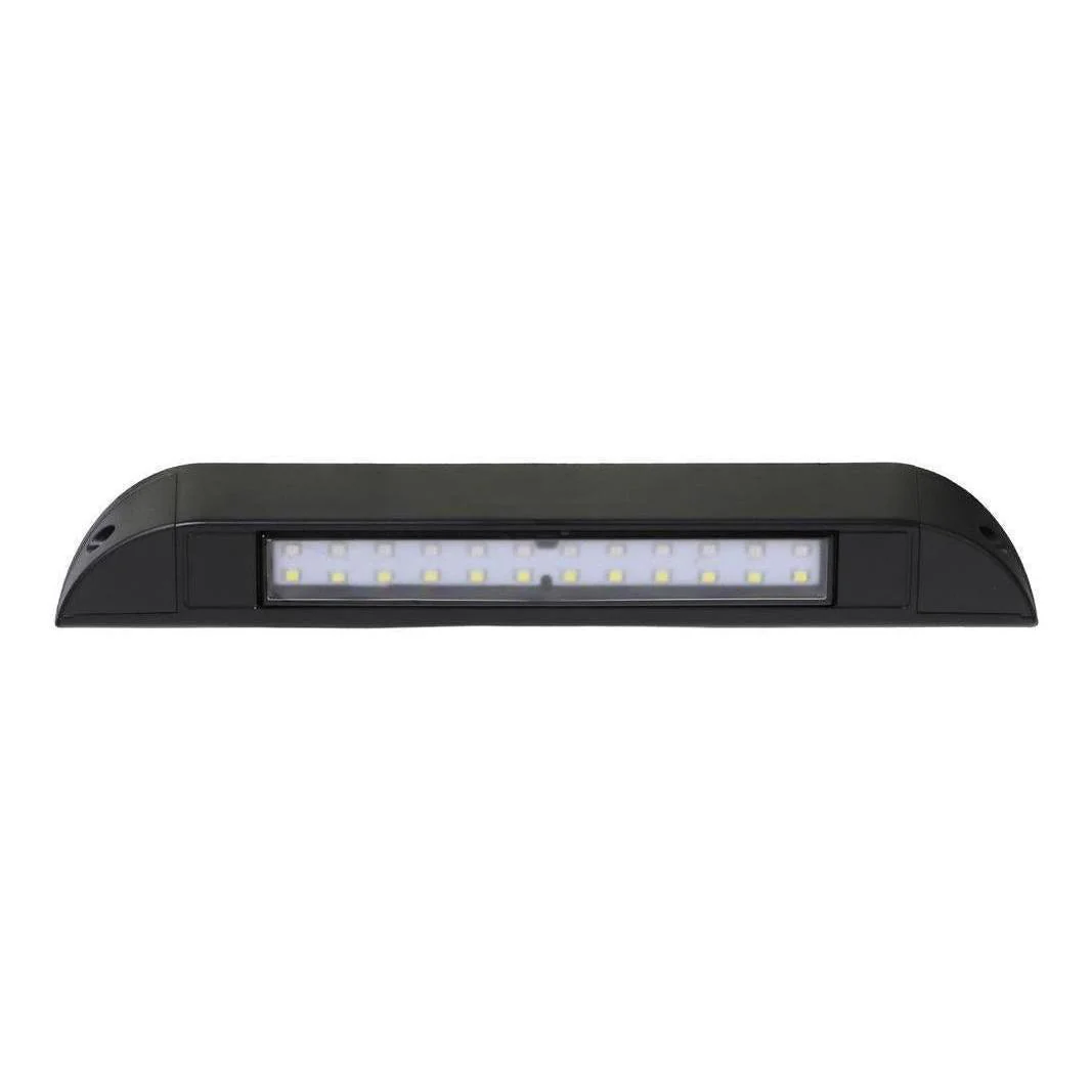 Iluma LED 10" 256mm Slim Awning Amber/White Bug Light IP67 Black