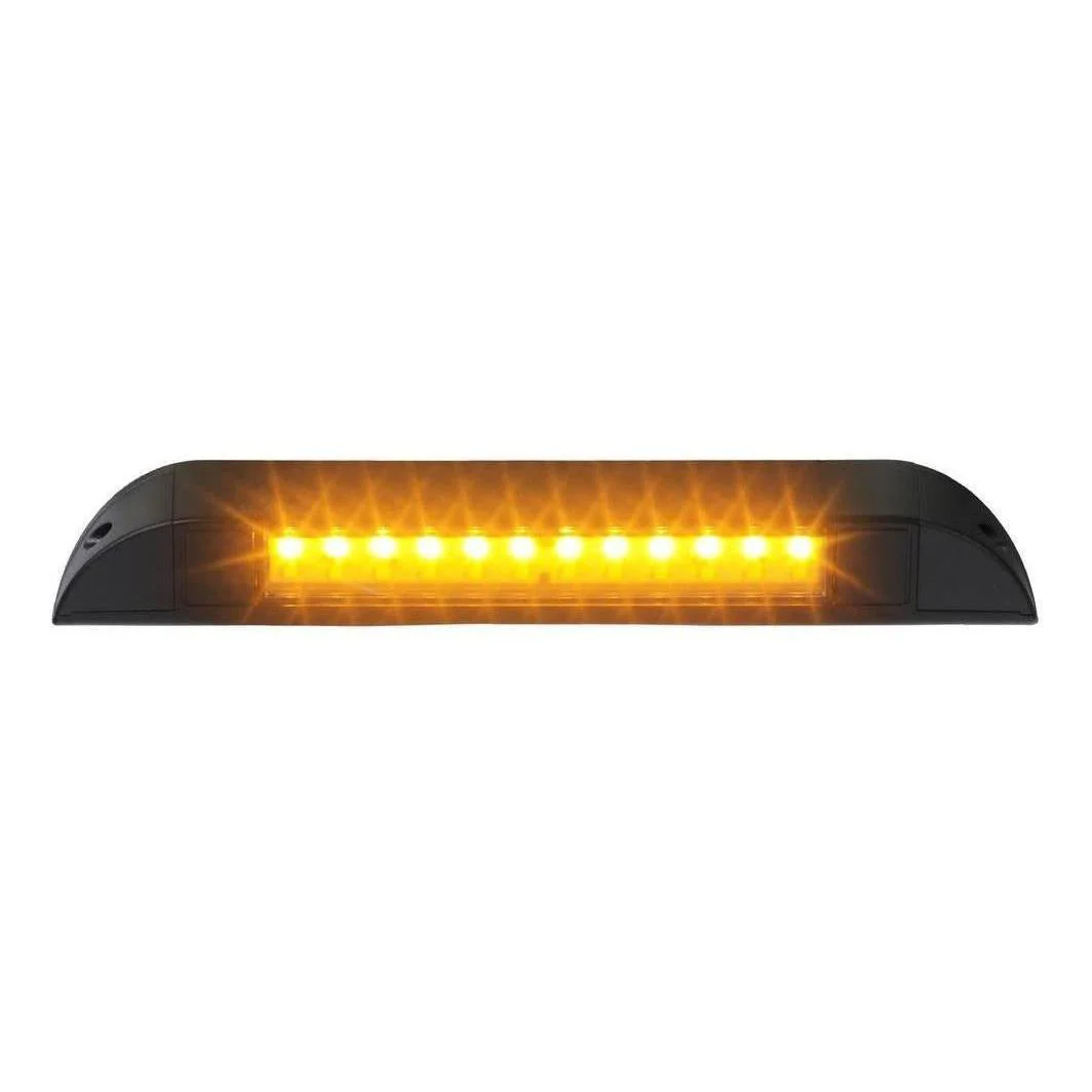 Iluma LED 10" 256mm Slim Awning Amber/White Bug Light IP67 Black - Image 2