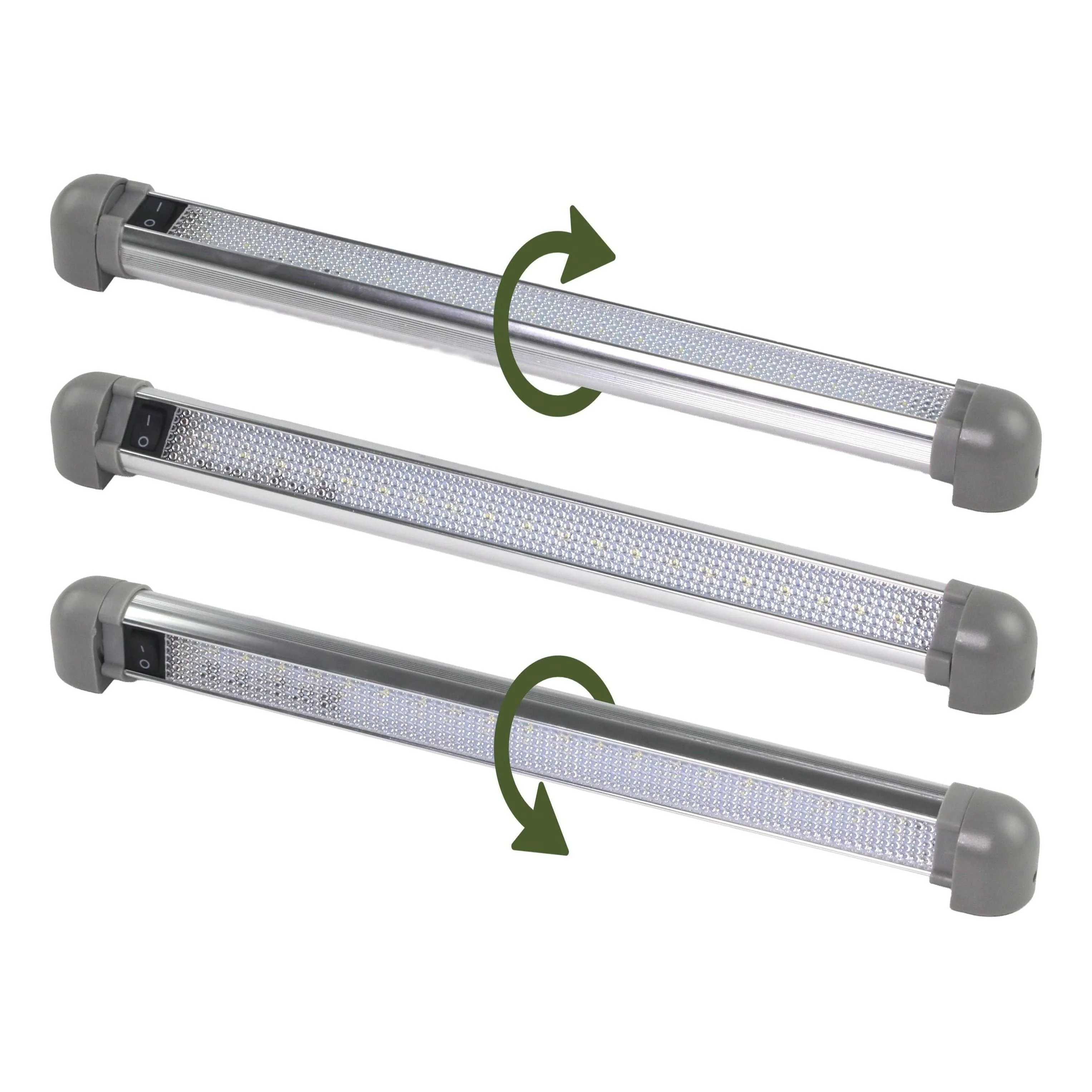 Iluma LED 13.5" 343mm 12 - 28v Interior 90° Swivel Light With On/Off Switch Grey - Image 3