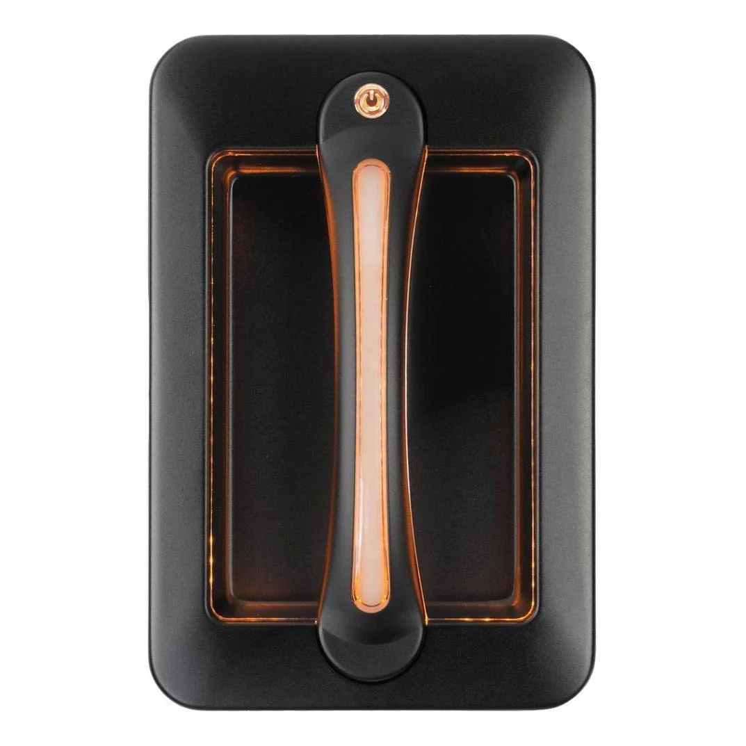 Iluma Led Dimmable Grab Handle White Light with Amber Night Light Black Bargman Style