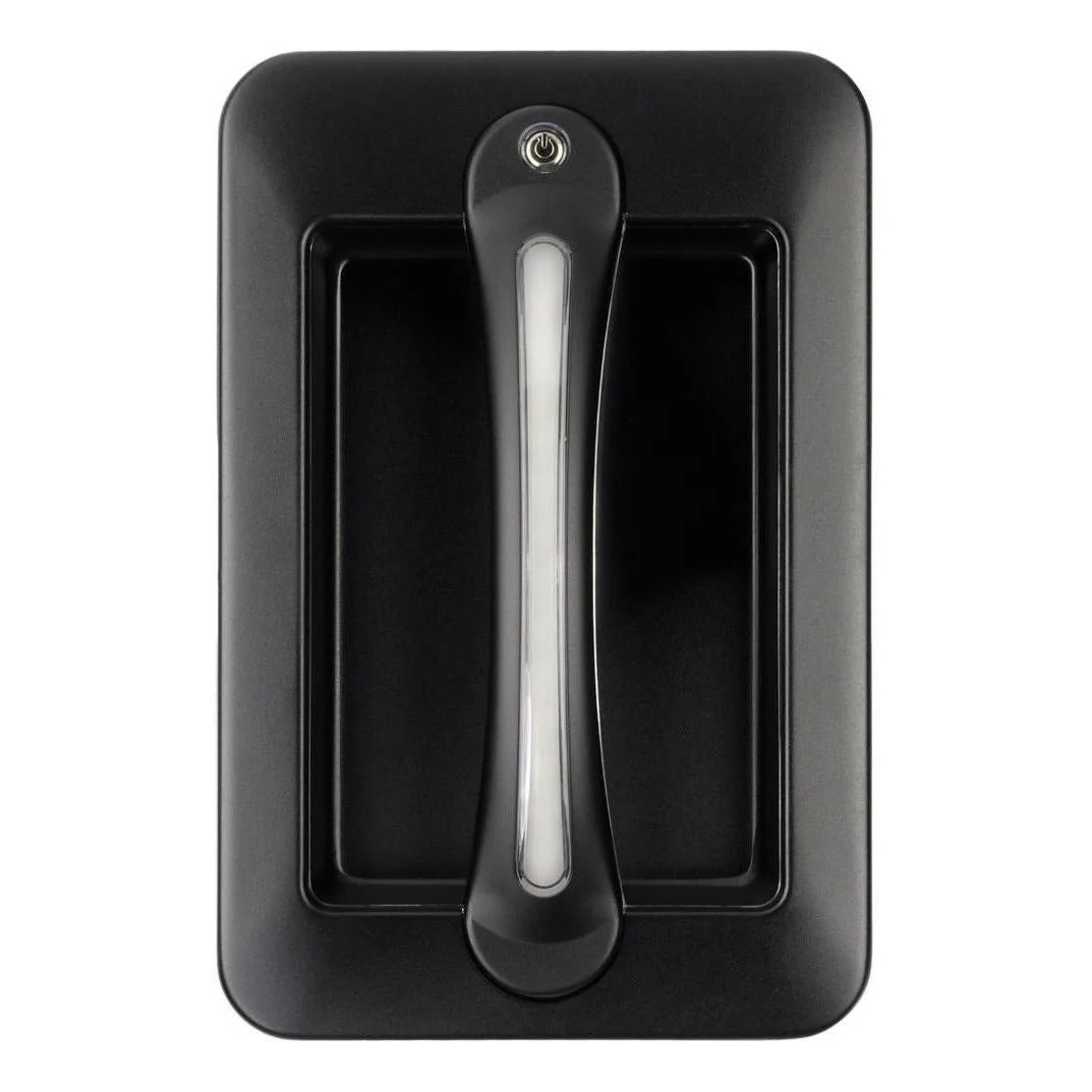 Iluma Led Dimmable Grab Handle White Light with Amber Night Light Black Bargman Style - Image 4