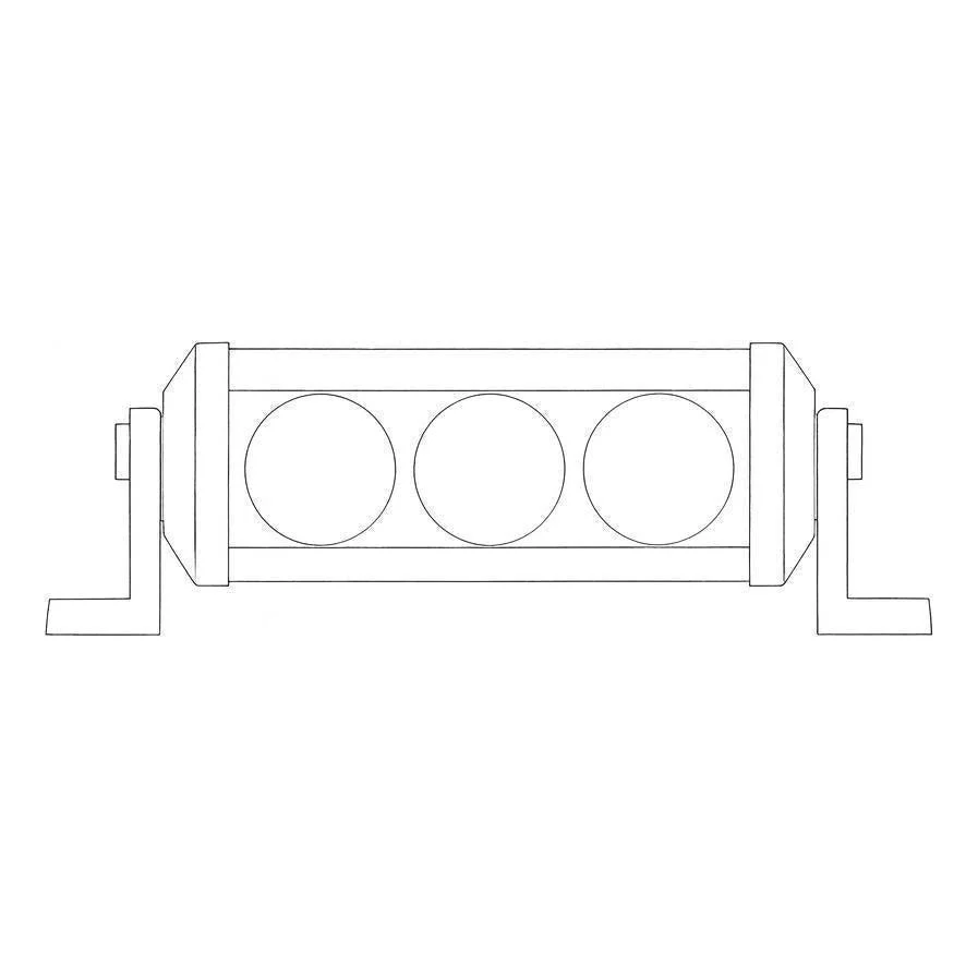 Iluma Light Bar 3W Cree 3 LED 4.5" 111mm Length Flood Beam Black - Image 4