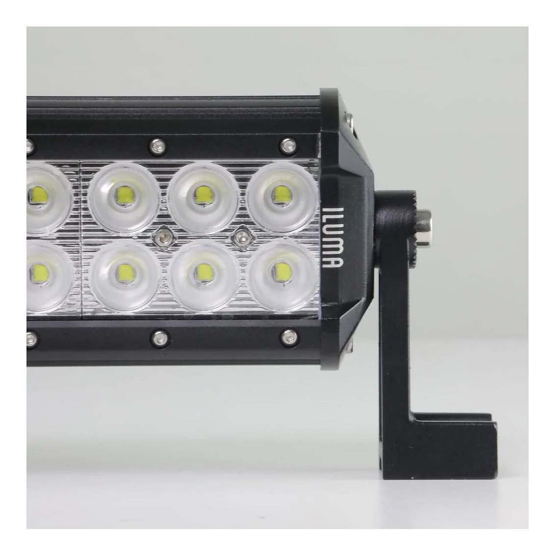 Iluma Light Bar Double Row 3W Cree 24 LED 11.8" 300mm Length Flood Beam Black - Image 2
