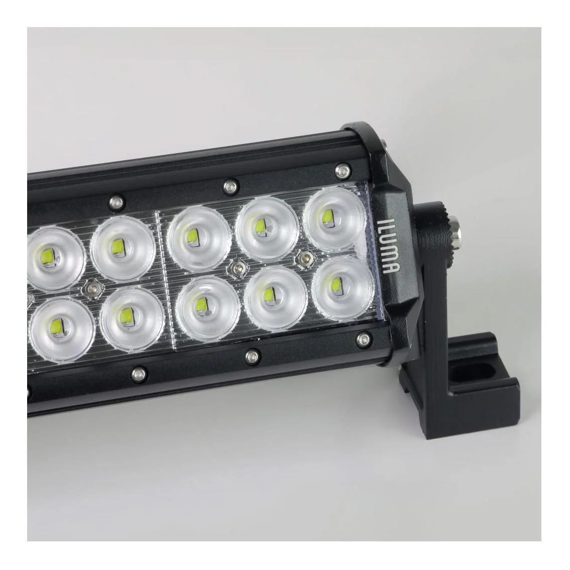 Iluma Light Bar Double Row 3W Cree 24 LED 11.8" 300mm Length Flood Beam Black - Image 5