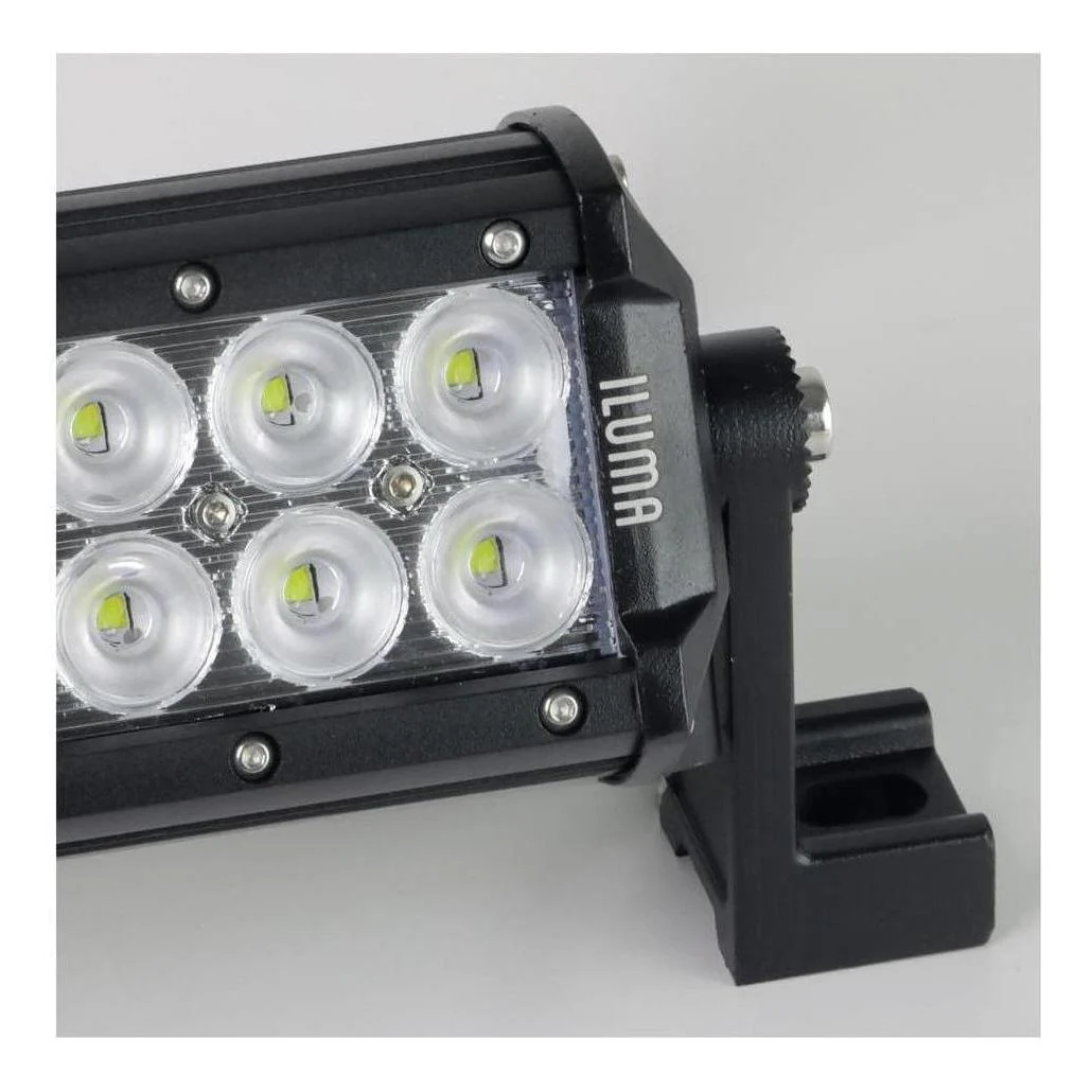 Iluma Light Bar Double Row 3W Cree 6 LED 3.8" 96mm Length Flood Beam Black - Image 4