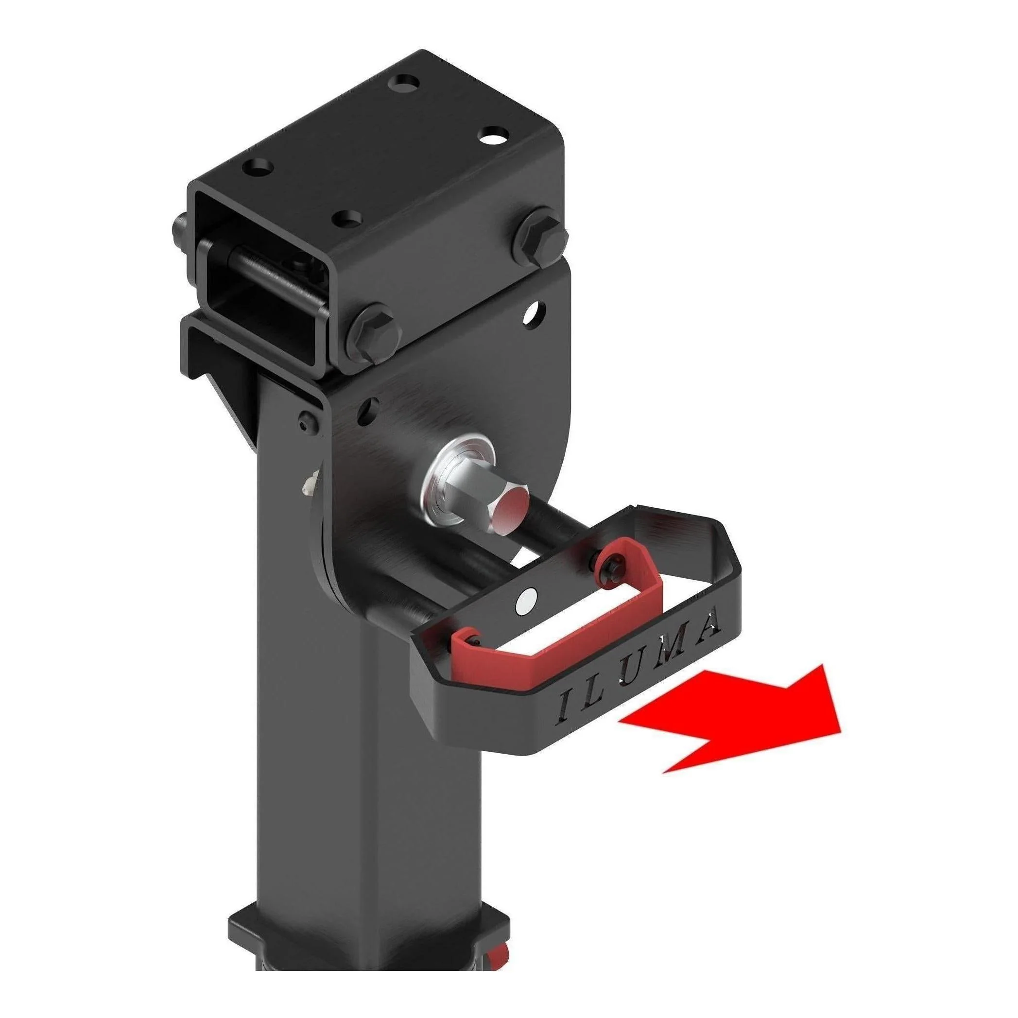 Iluma Telescopic Drop Down Stabilizer leg Corner Steadies 550 - 880mm Black - Image 4