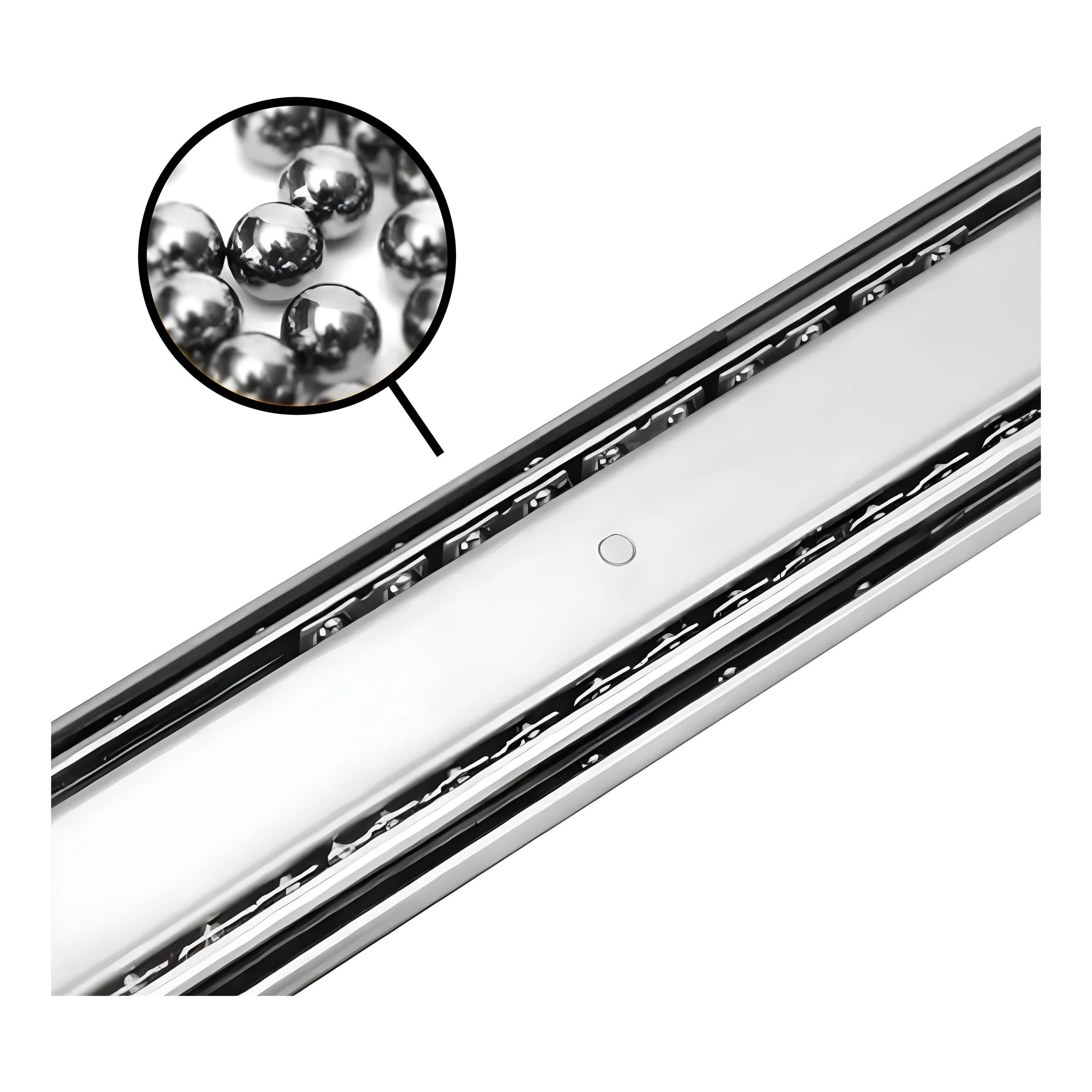 Kong Heavy Duty LH Locking Drawer Slides Stainless Steel 600mm - 120Kgs Pair - Image 3