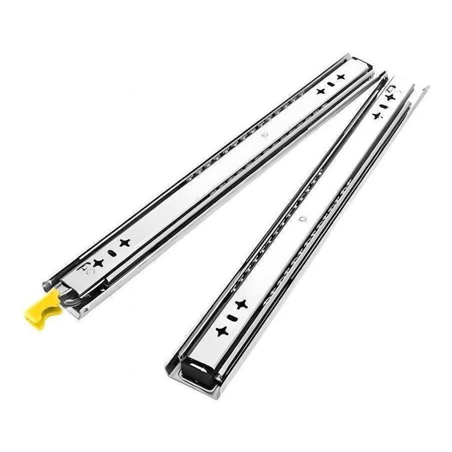 Kong Heavy Duty LH Locking Drawer Slides Stainless Steel 700mm - 120Kgs Pair
