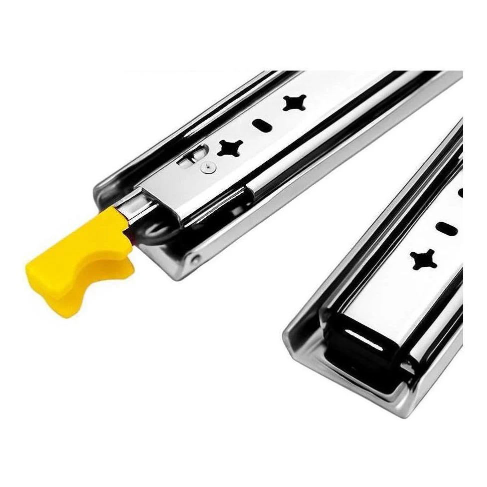 Kong Heavy Duty RH/LH Locking Drawer Slides Stainless Steel 500mm - 120Kgs Pair - Image 4