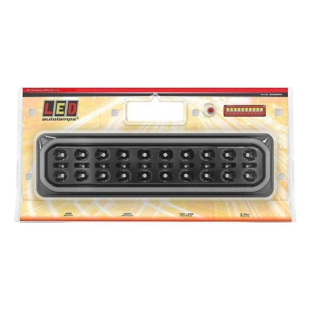 LED Autolamp 12/24V Stop/Tail/Ind/Rev Diffused Taillight Twin Blister - Image 3