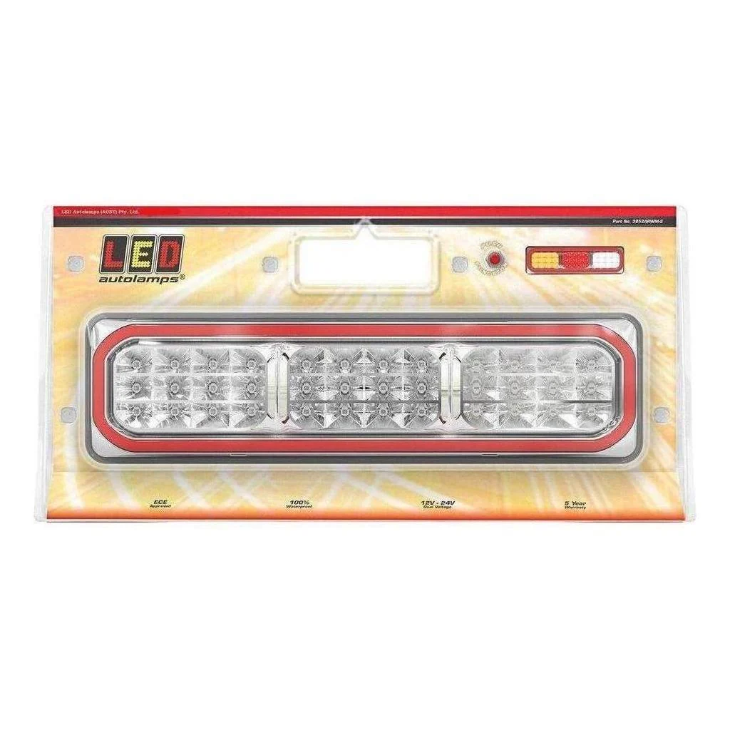 LED Autolamp 12/24V Stop/Tail/Indicator Diffused LED Taillight 387x105x30.5mm Pair - Image 3