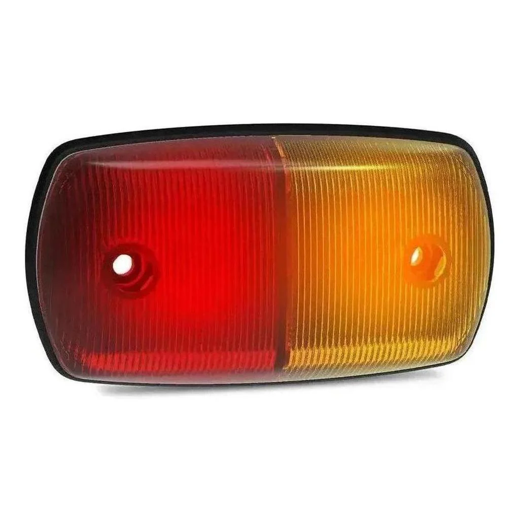 LED Autolamp 12V/24V Amber/Red Low Profile Side Marker 120X64X22mm - Image 2