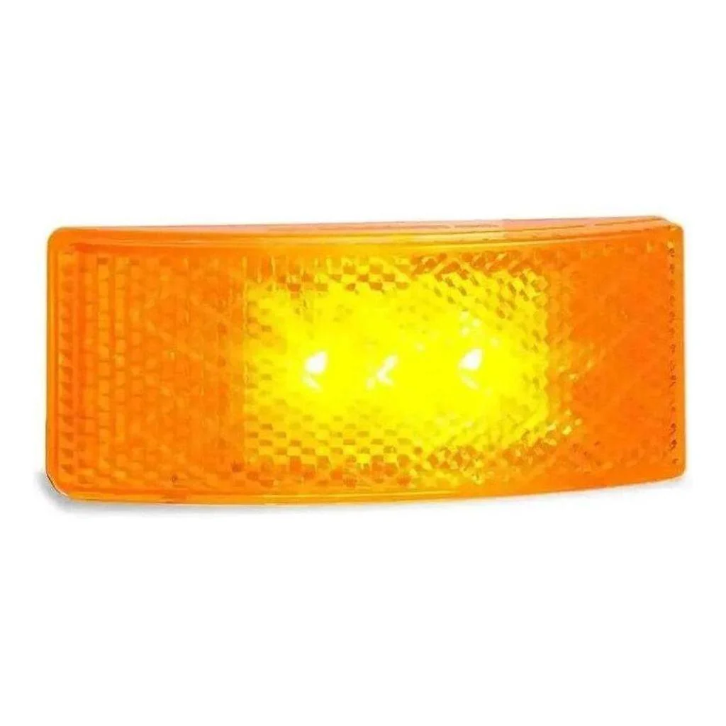 LED Autolamp 12V/24V Amber Side Marker with Built in Reflector / 3M Adhesive - Image 2